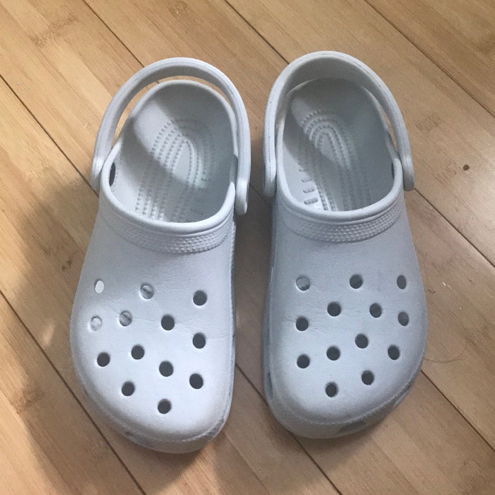 Light grey crocs